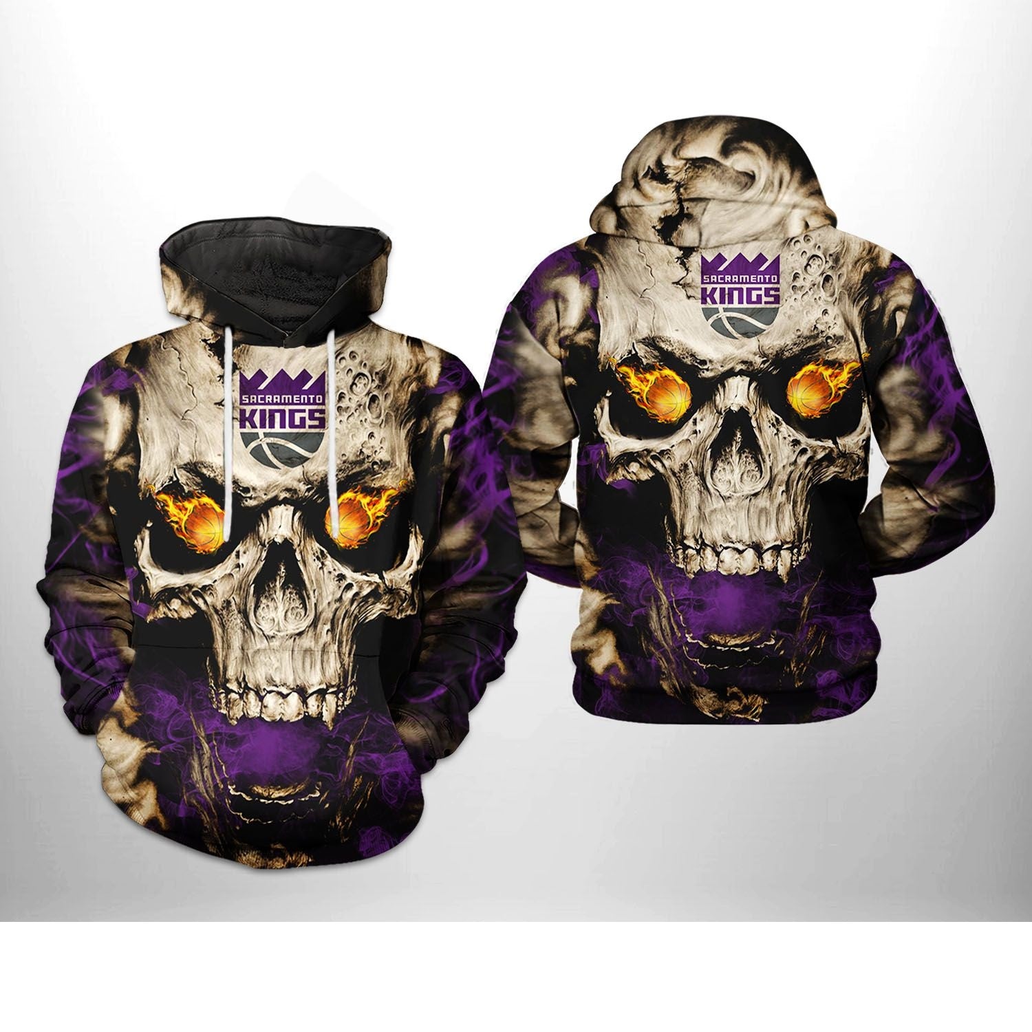 Sacramento Kings Skull Hoodie